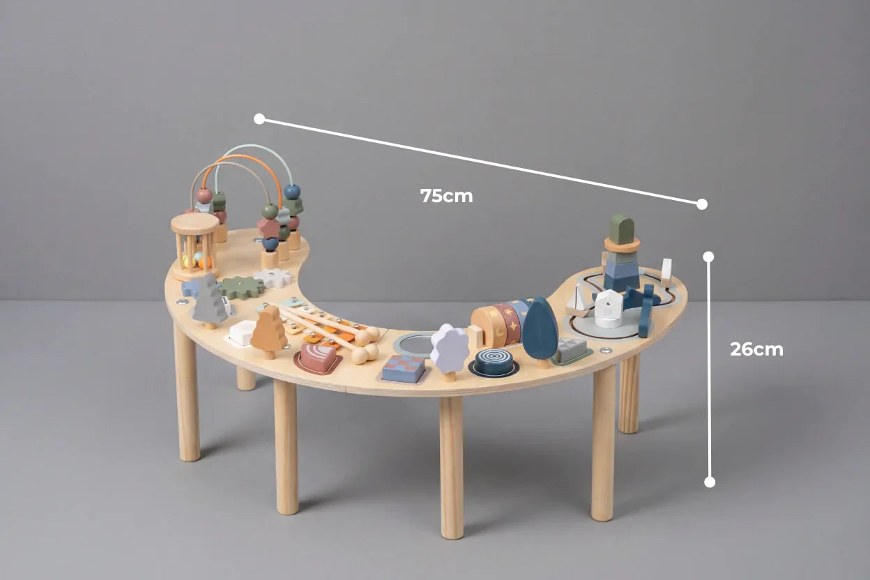 Premium Crescent Moon Multi-Activity Table