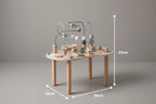Multi-Activity Wooden Play Table for Toddler Exploration