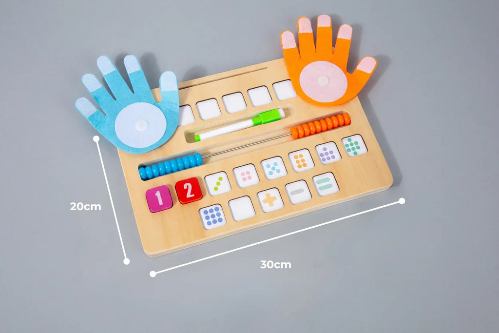 Kids Wooden Math Board – Interactive Counting and Number Learning Toy
