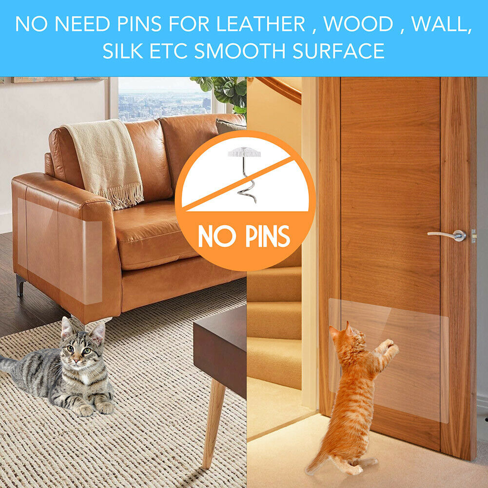 PawShield 8-Pack Cat Scratch-Guard Pads For Furniture