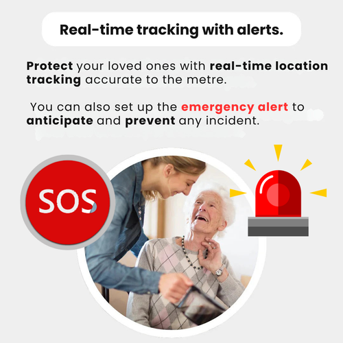 GPS-sporer for eldre med vanntett design og sanntids posisjonsoppdateringer