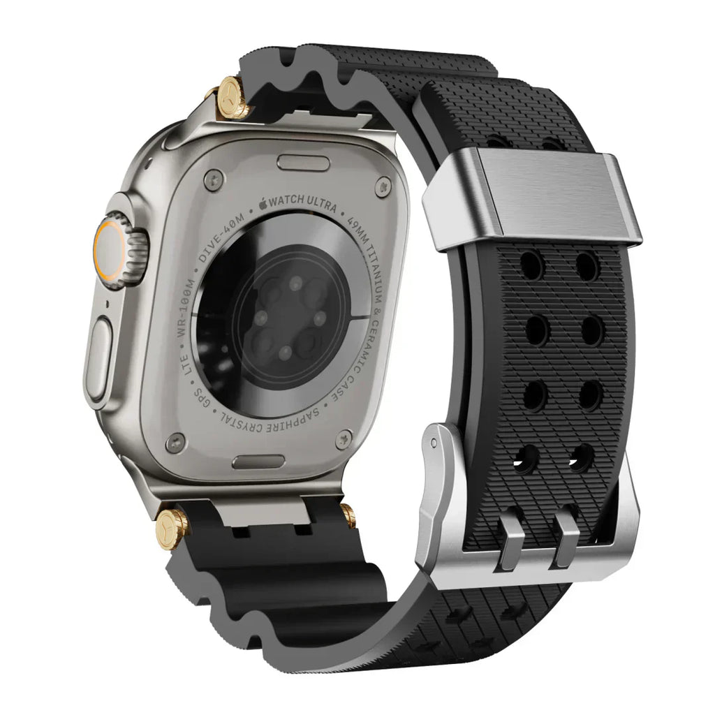 Tali Silikon ArloGear Dengan Reka Bentuk Gaya Mekanikal Untuk Apple Watch