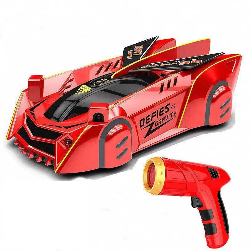 Laser-Guided RC Car That Climbs Walls Ceilings And Floors For Young Racers