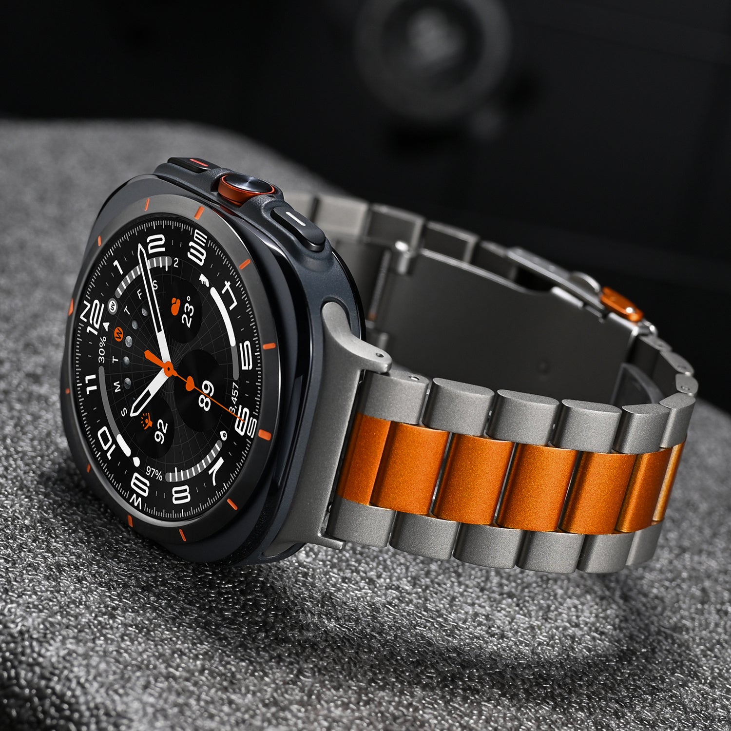Aurex 钛合金商务表带 适用于三星 Galaxy Watch Ultra