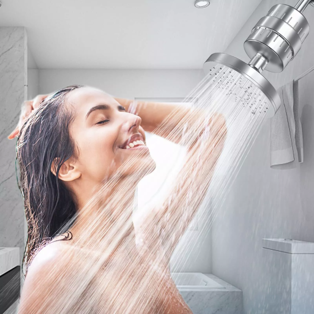 HydraVive filtrationsbruserhoved til strålende hud og sundere hår