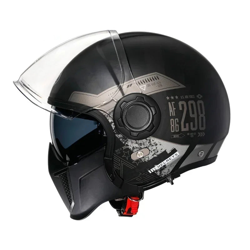 AstraGuard Modular Helmet With Dual Visor And DOT ECE Certification