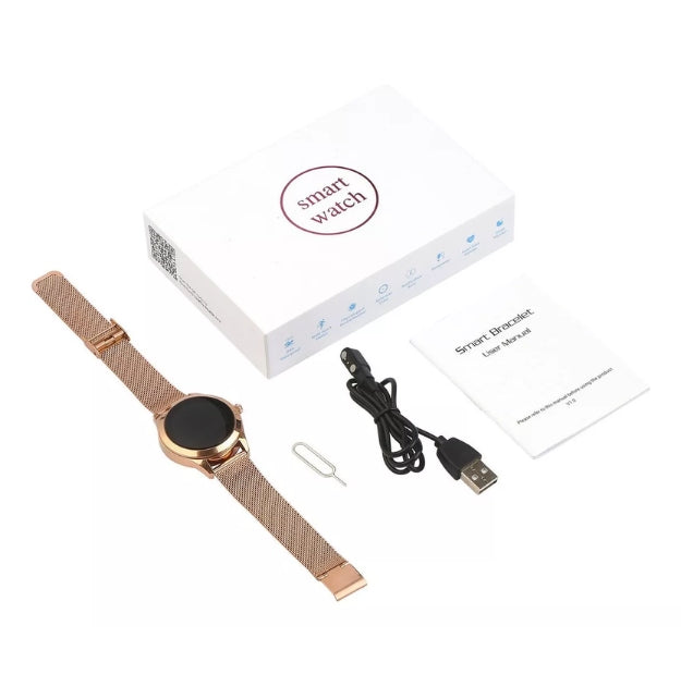 AstraNova Luxe Women's Smartwatch With Crystal Screen For Health Monitoring