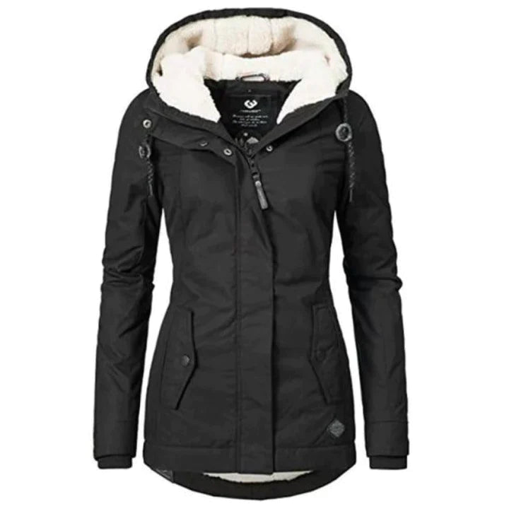 Nordhaven Women's Quilted Waterproof Winter Coat With Hood