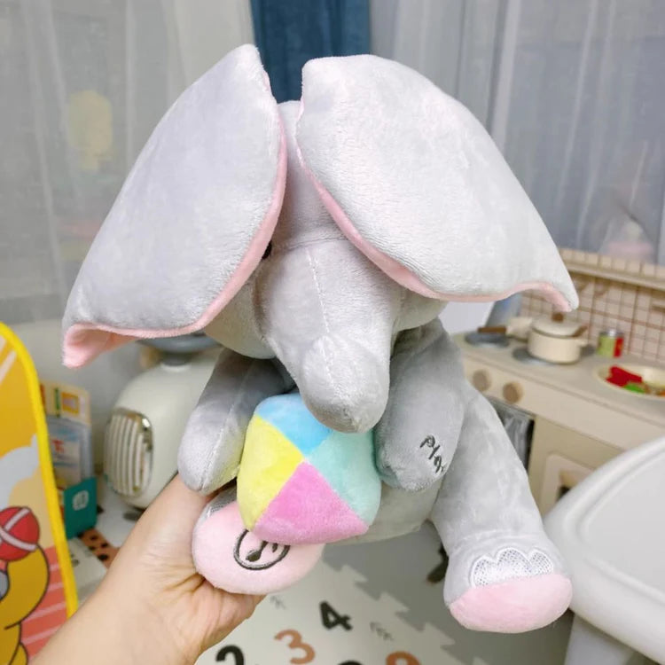 Interactive Plush Elephant for Early Development and Playtime Comfort