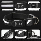 LumaPaw Waterproof LED Collar With Tracker Slot For Dogs