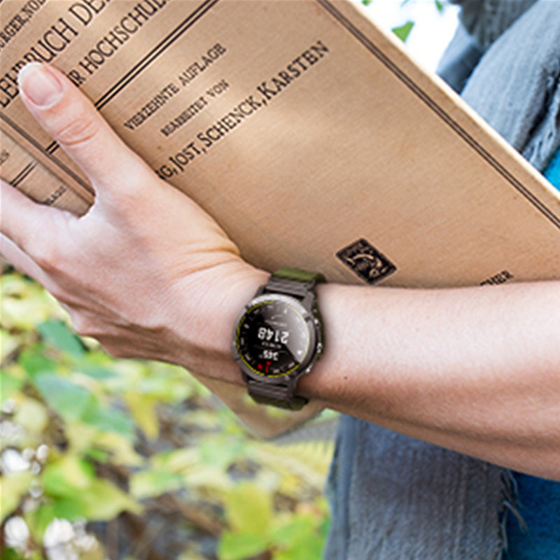 Brățară tactică din nailon Rivaro pentru seria Garmin Fenix 5, 5X Plus, 6X, 6 Pro, 7, 7X, 8