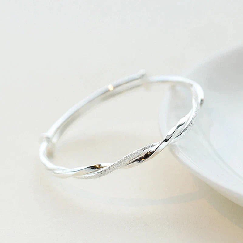 Braided Sterling Silver Bracelet From Timeless Elara For Women