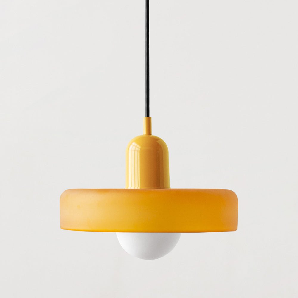 Liora Bauhaus Glass Pendant Light With Height Adjustment