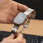 Tali Titanium Aureon Dengan Kunci Kupu-Kupu Untuk Apple Watch Ultra 1/2