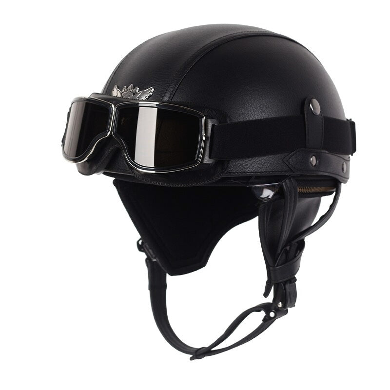 NovaRove Helmet For Retro Motorcycle Use UV Shield DOT Approval