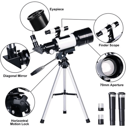 Moonwatcher 150x Zoom draagbare telescoop op statief