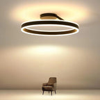 Luce da soffitto LumaAura Radiant in tono oro per soggiorni