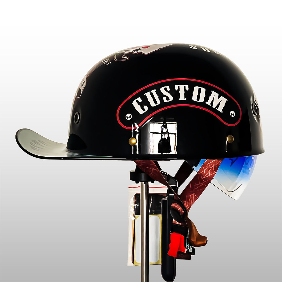 Moto Baseball Cap Style Helmet DOT And ECE Certification