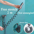 AquaKey Pulverizador de Bidé Manual Ajustável com Controlo Estilo Piano para Sanita
