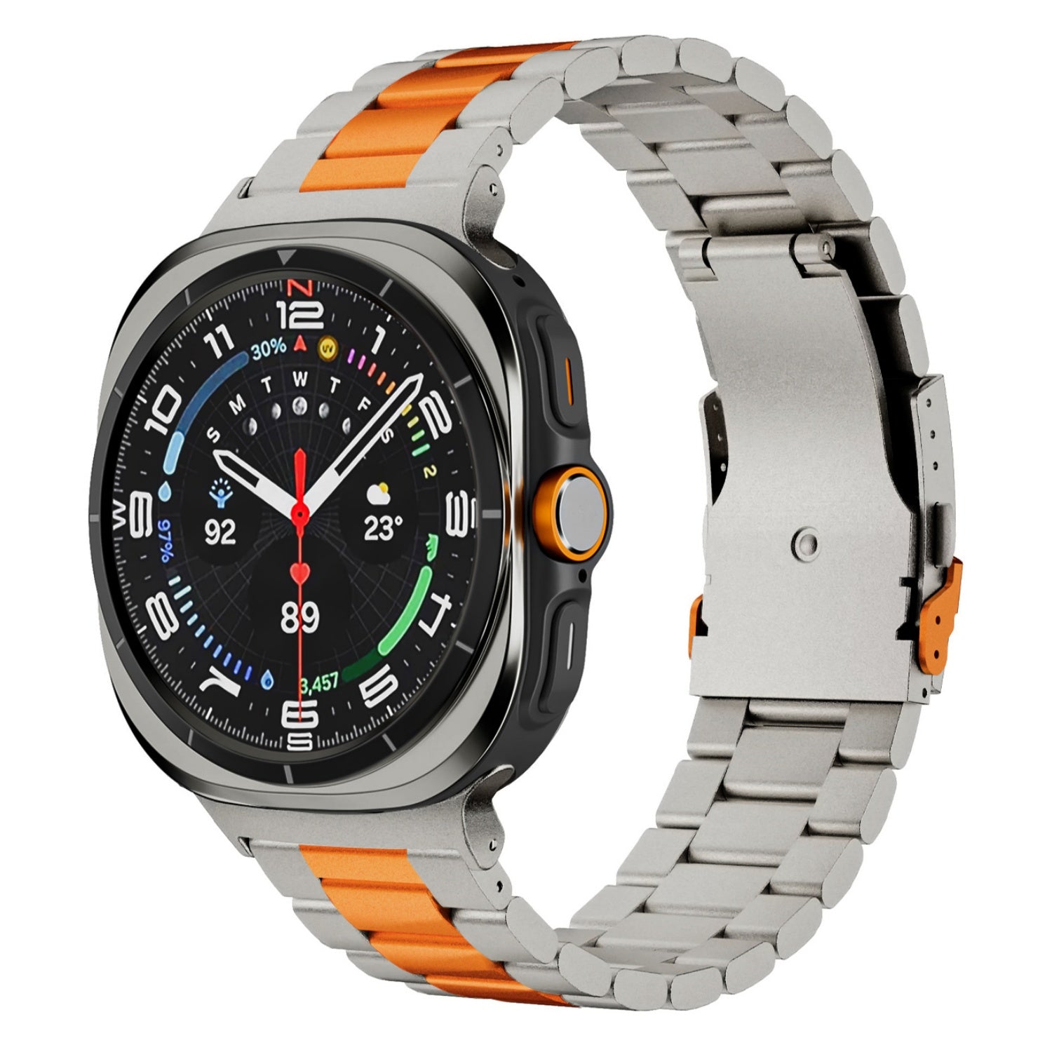 Aurex Titanium Executive-armband för Samsung Galaxy Watch Ultra