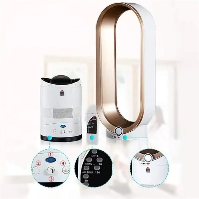 AeroLuxe Bladeless Tower Unit For All-Season Comfort