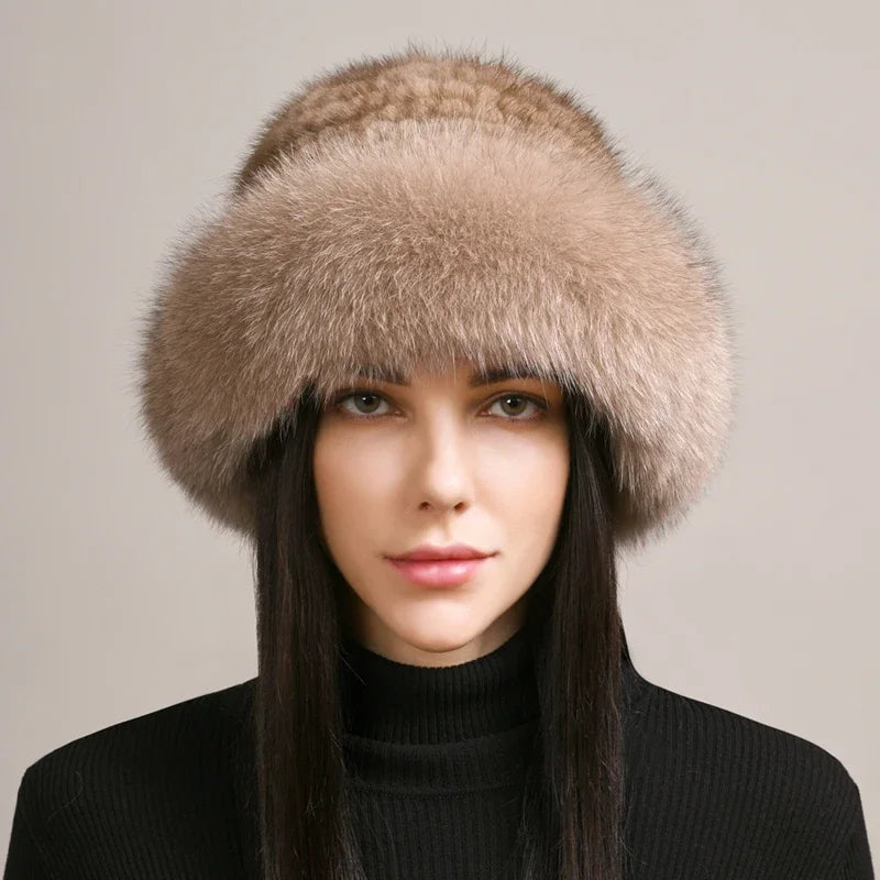 Novaine Mink Fur Hat For Classic Winter Warmth And Style