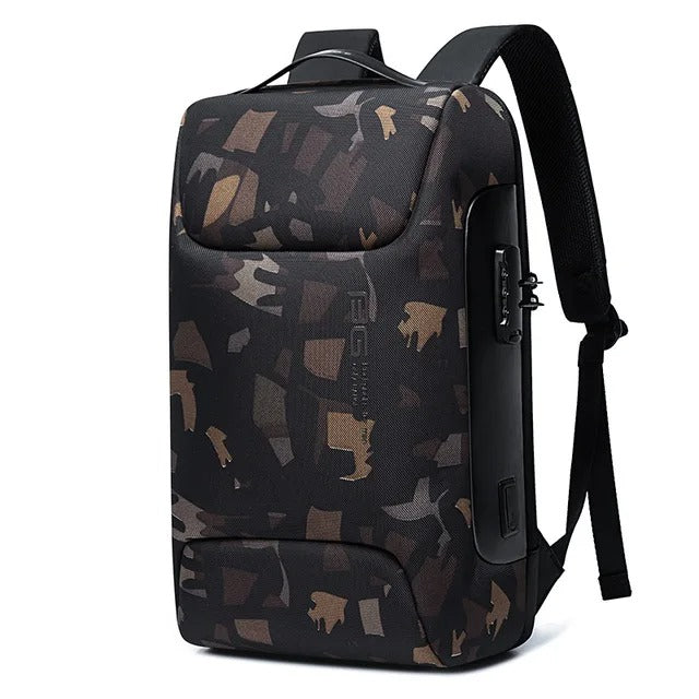 AegisGuard 15.6-Inch Laptop Backpack With Anti-Theft And Water-Resistant