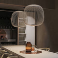 AeroSpire Spoke Lamp Pendant With Kaleidoscopic Shade