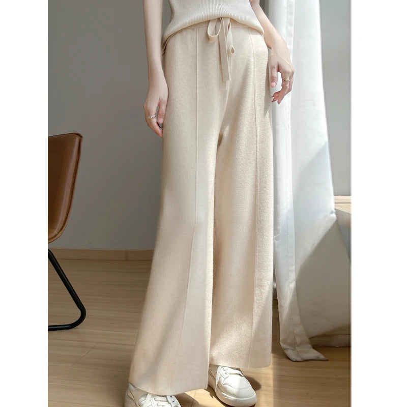 Aurelle New Season Relaxed Fit Cashmere Trousers Everyday Wear