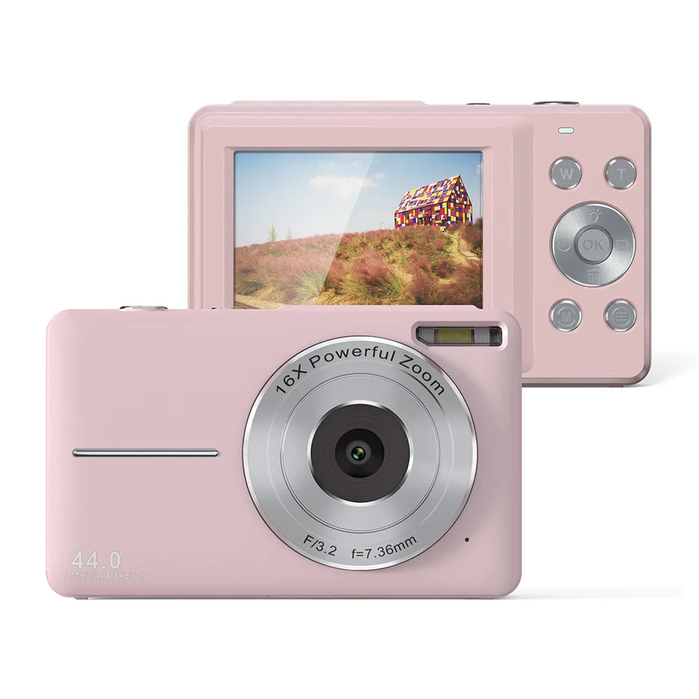 Fotocamera compatta Pro per vlogging 44MP 1080P con zoom 16x ricaricabile