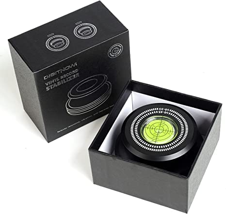 Prendedor de Peso em Vinil com Nível de Bolha para Tocas-discos com Almofada Base Macia