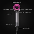 Velvet Sonic Dry Hair Dryer System For At Home Styling