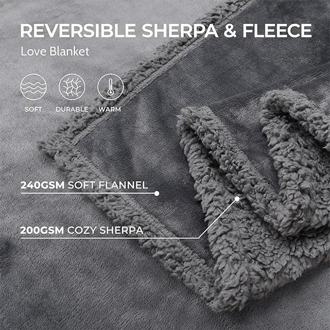 Couverture imperméable en peluche pour couples, pour une protection confortable et douillette