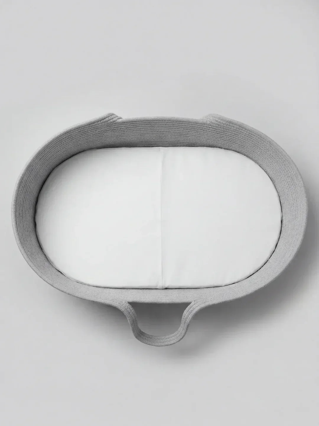 Portable Woven Cotton Baby Basket with Mattress