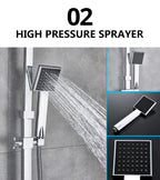 Nyra Dual Mixer Shower System With Handheld Rain Spray