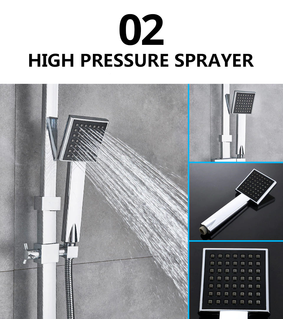 Nyra Dual Mixer Shower System With Handheld Rain Spray