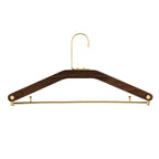 Arcora Hangers With Walnut Brass For Coats And Trousers