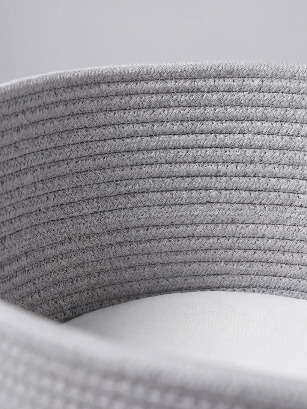 Portable Woven Cotton Baby Basket with Mattress