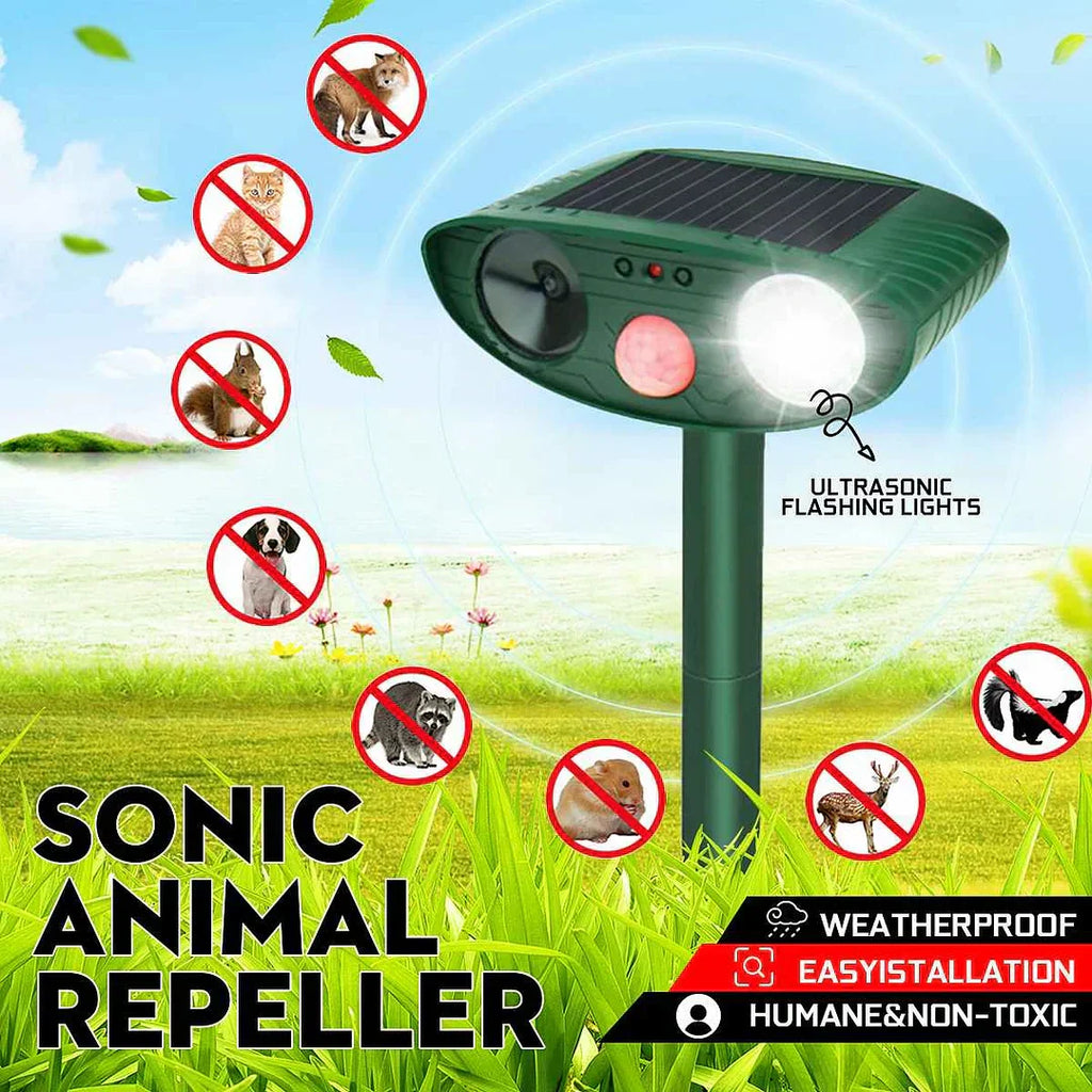 SolaraGuard Solar Ultrasonic Deer Repeller For Gardens