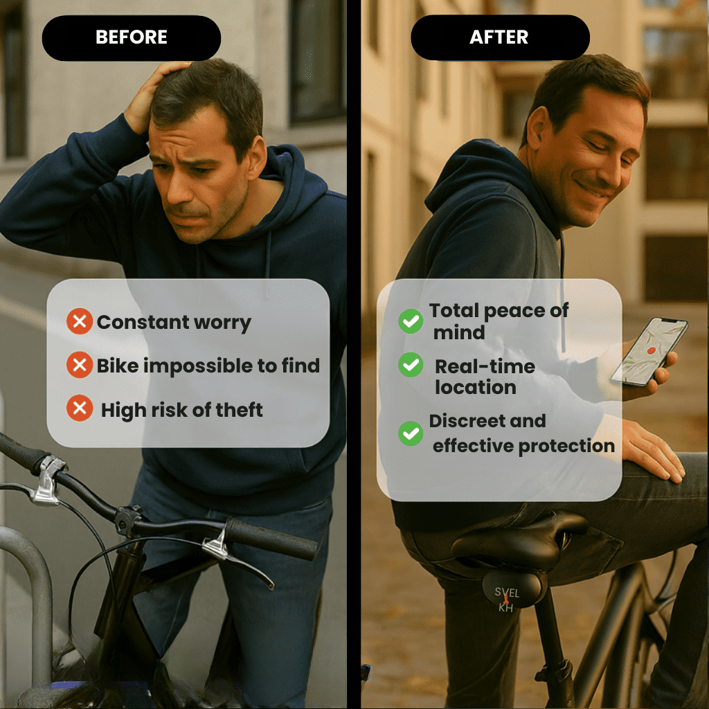 VeloGuard 自行车追踪器 GPS 适用于 Android 和 iOS 无需订阅