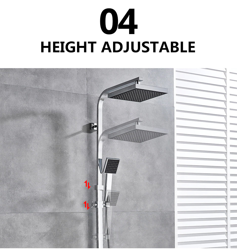 Nyra Dual Mixer Shower System With Handheld Rain Spray
