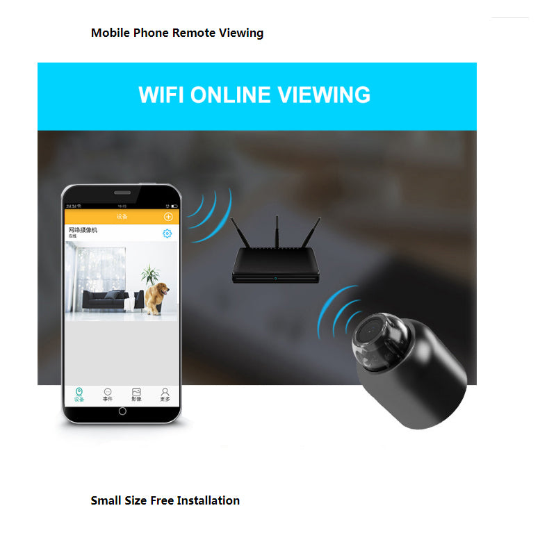 Cámara inalámbrica oculta AeriCam Mini con alerta de movimiento WiFi