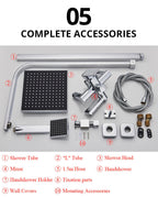 Nyra Dual Mixer Shower System With Handheld Rain Spray