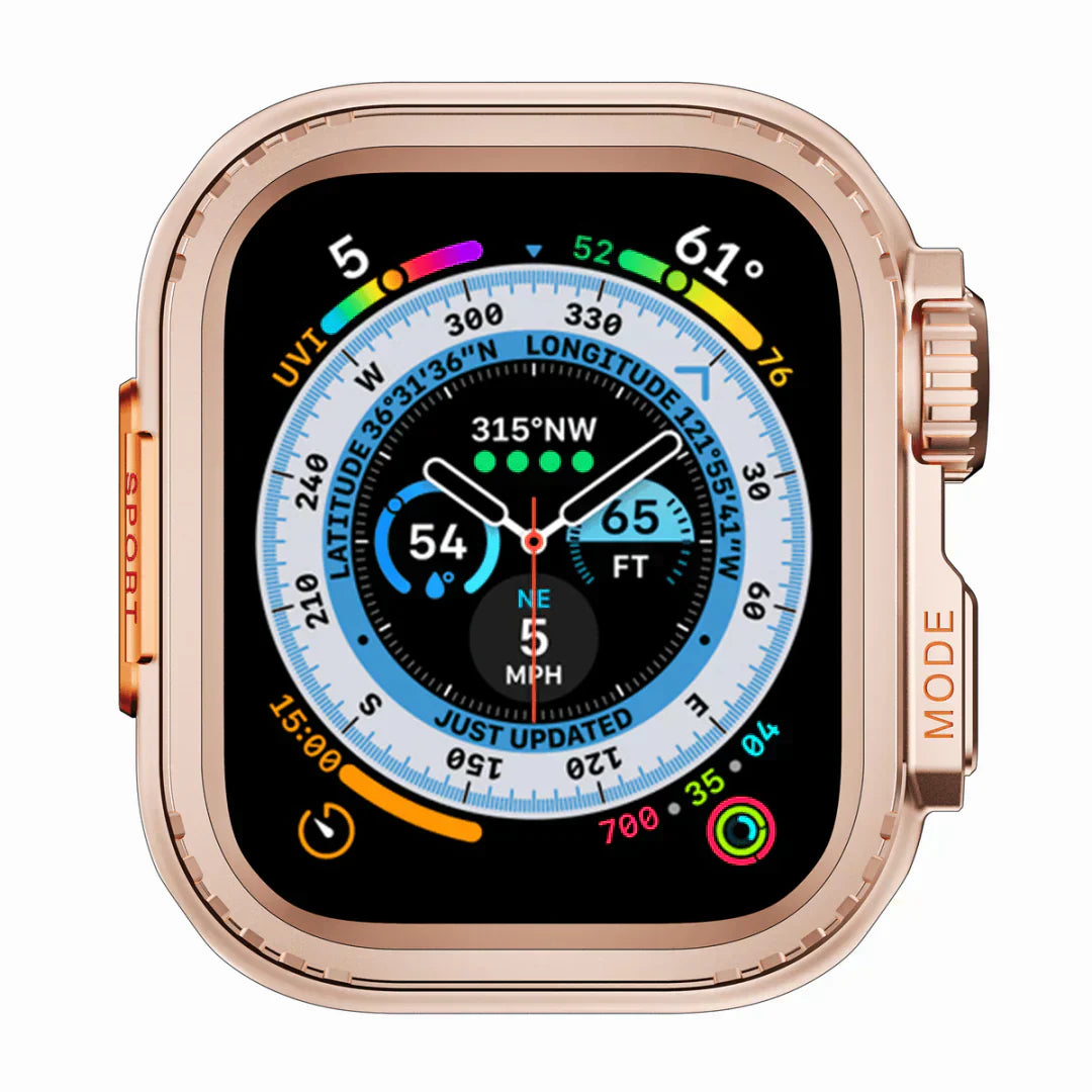 AeroGuard skyddande aluminiumfodral för Apple Watch, hållbart