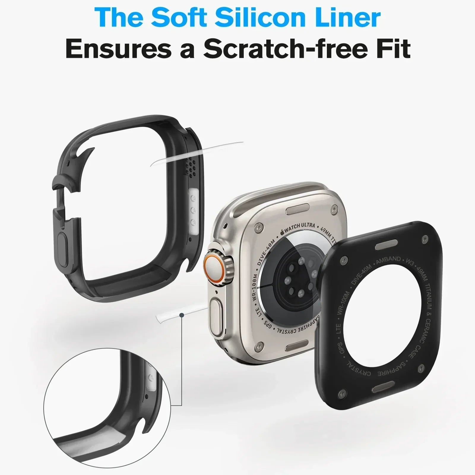 TrailGuard Robuuste Behuizing Voor Apple Watch Series Modellen