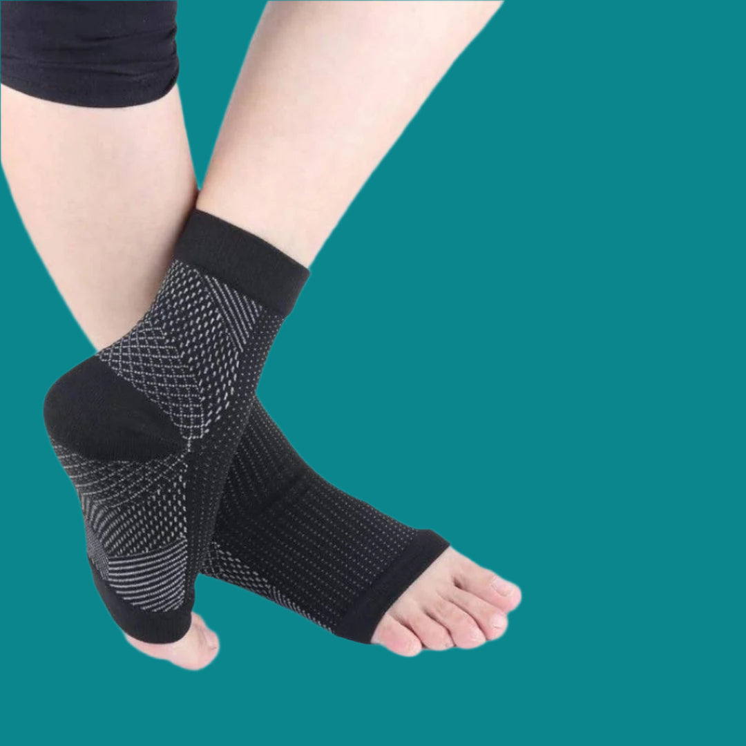 CuraFlex knestrømper med komfort hele dagen for daglig benstøtte