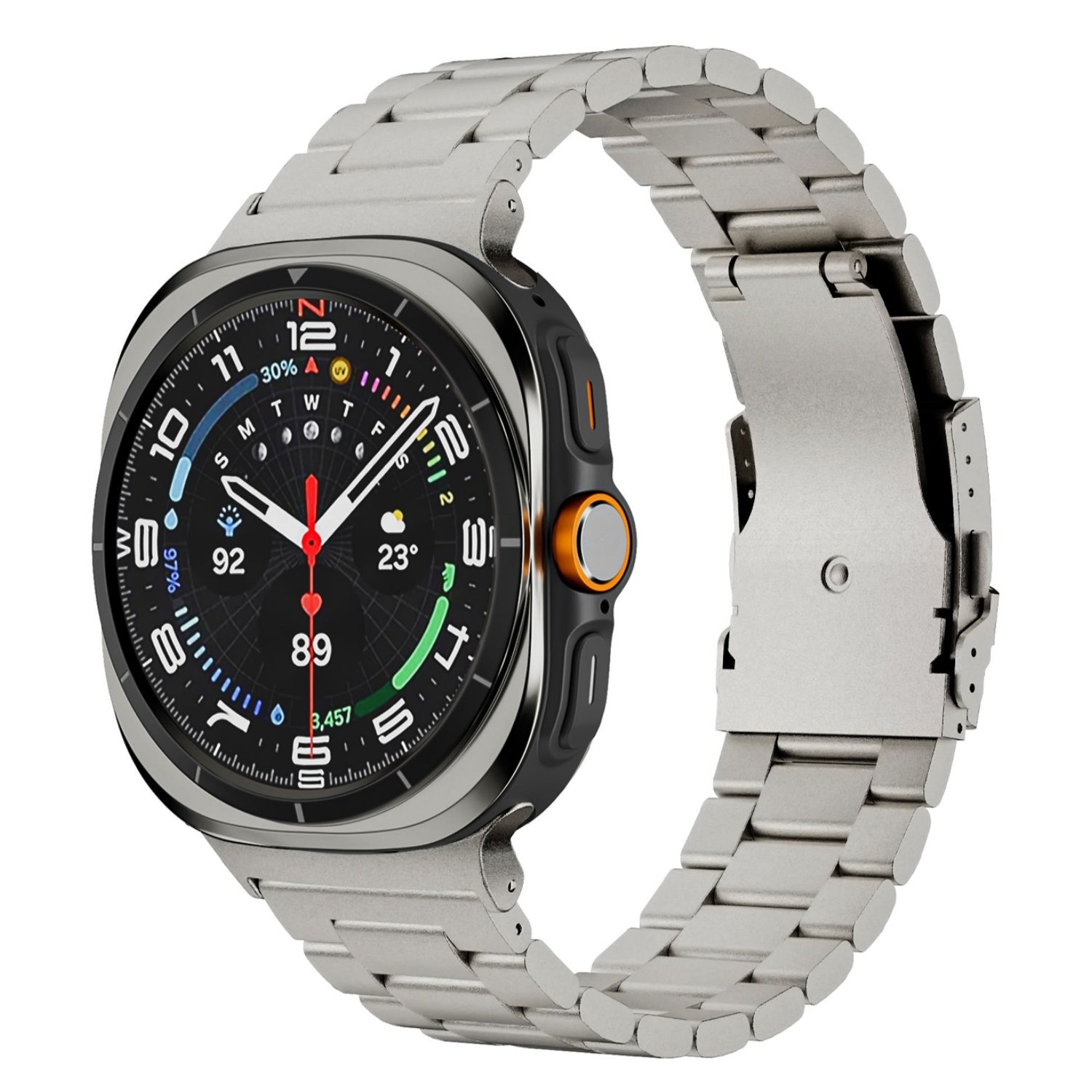 Aurex Titanium Executive-armband för Samsung Galaxy Watch Ultra