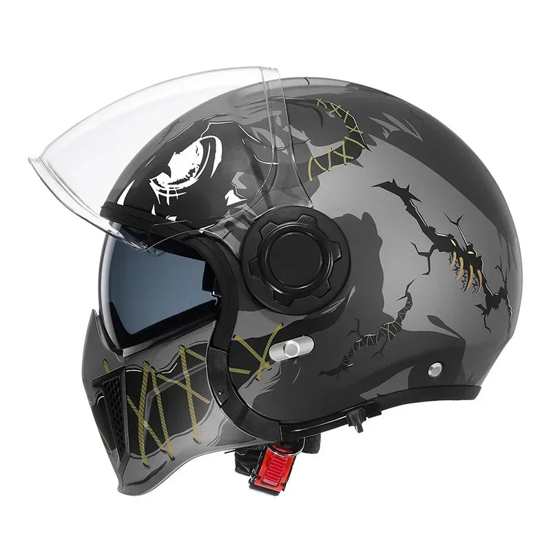AstraGuard Modular Helmet With Dual Visor And DOT ECE Certification
