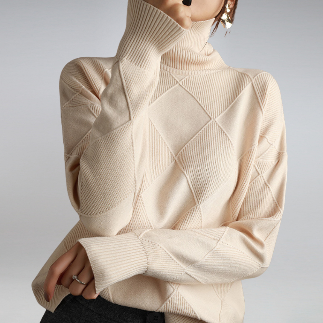 Liora Cashmere Turtleneck Sweater For Everyday Luxury Wardrobe