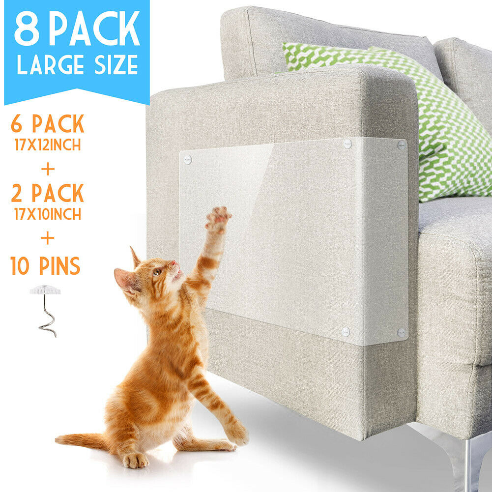 PawShield 8-Pack Cat Scratch-Guard Pads For Furniture